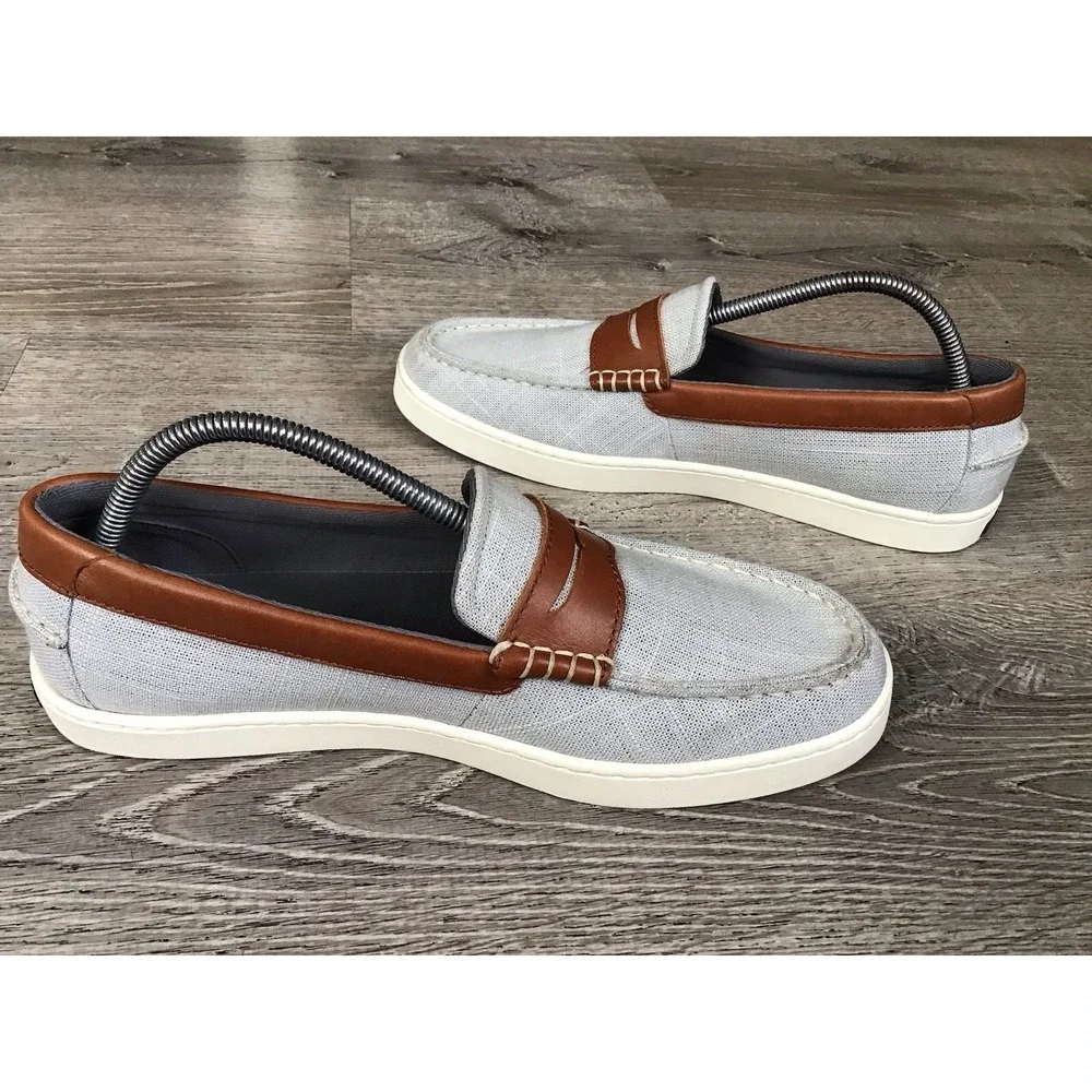 Cole Haan Nantucket Penny Loafer Men's Light Blue Slip On Shoes Size 9.5 C40517